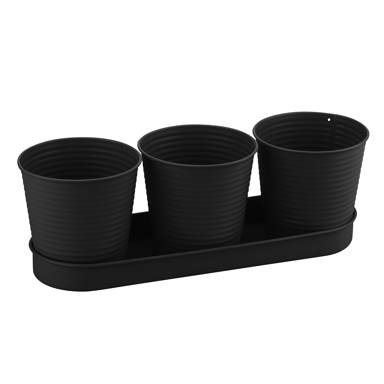 3pcs Bonsai Bucket สวน กระถางดอกไม้โลหะ Succulent Pots เหล็กสำหรับตกแต่งบ้าน Windowsill Decor